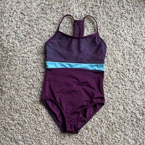 Purple and Blue One-Piece leotard